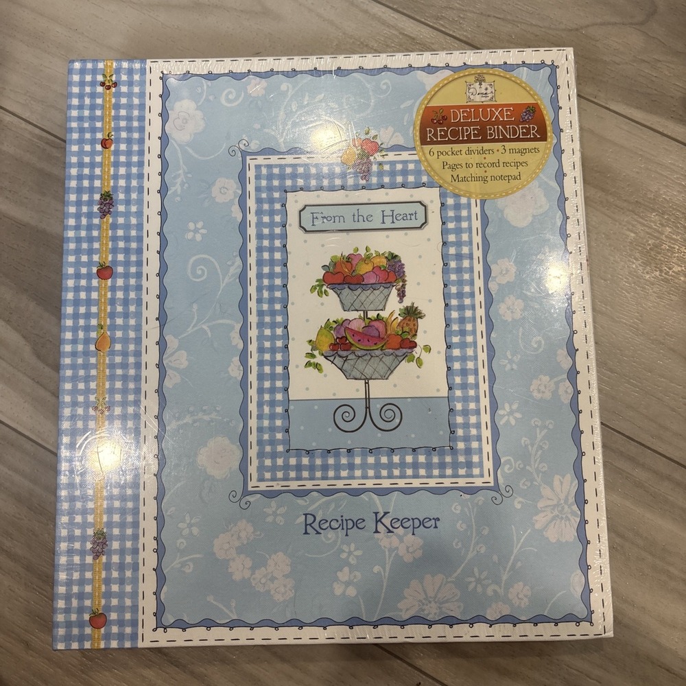 From The Heart Dena Designs Blank Recipe Binder Keeper Book Binder
